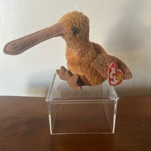 Ty Beanie Baby Beak the Kiwi Bird Retired 1998 Stuffed Animal MWMT Beanie Babies